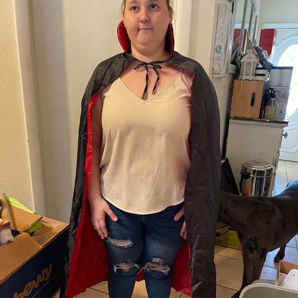 Adult Teen Dracula Cape One size JD - Picture 3 of 4